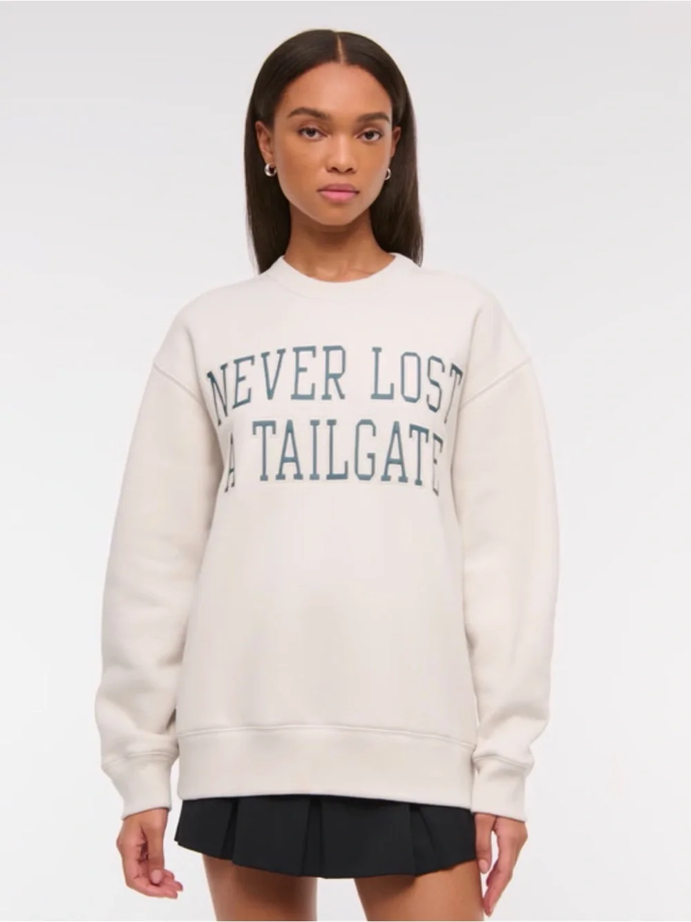 Abercrombie & Fitch Tailgate Sunday Crew Sweatshirt NWOT